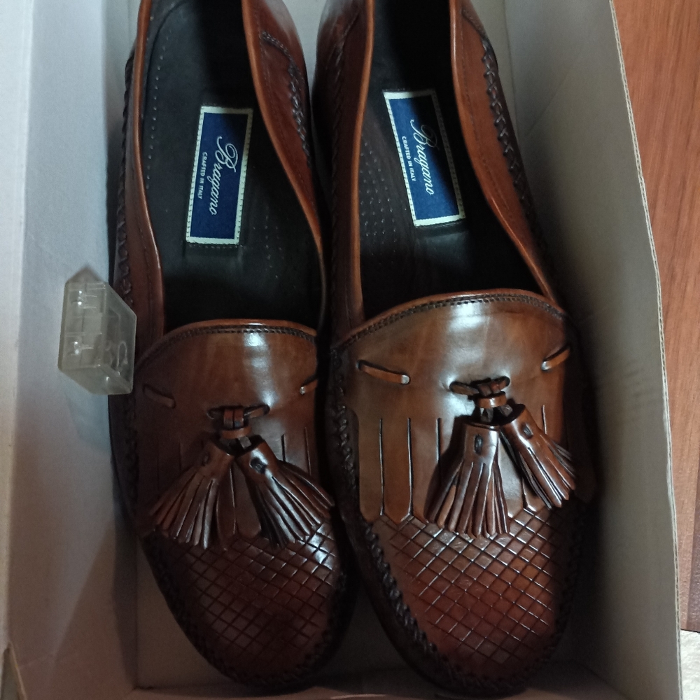 Bragano Italian penny loafers,sz 11 med, brown leather